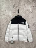 The North Face Classic Contrast Embroidered Logo Large Grid Casual Down Jacket
