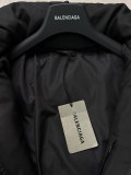 Balenciaga Classic Couple Back Neck Double B Letter Embroidered Down Jacket