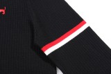 Thom Browne Classic New Embroidered Dog Round Neck Hooded Wool Sweater