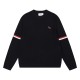 Thom Browne Classic New Embroidered Dog Round Neck Hooded Wool Sweater