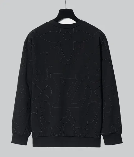 Louis Vuitton New Full Embroidered Round Neck Hoodie Couple's Casual Sweatshirt