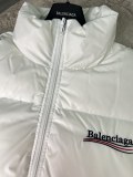 Balenciaga Classic Couple Cola Front Rear Wave Letter Embroidered Down Jacket