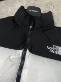 The North Face Classic Contrast Embroidered Logo Large Grid Casual Down Jacket
