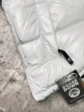 The North Face Classic Contrast Embroidered Logo Large Grid Casual Down Jacket