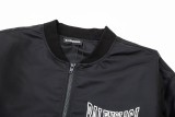 Balenciaga Classic Letter Logo Print Oversize Zipper Flight Jacket