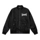 Balenciaga Classic Letter Logo Print Oversize Zipper Flight Jacket
