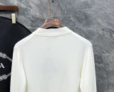 Prada Unisex Classic Triangle Logo Wool Half High Collar Sweater