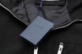 Prada Classic Triangle Logo Multi Zipper Stand Up Collar Flying Jacket