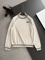 Louis Vuitton New Embroidered Logo Casual Round Neck Sweater
