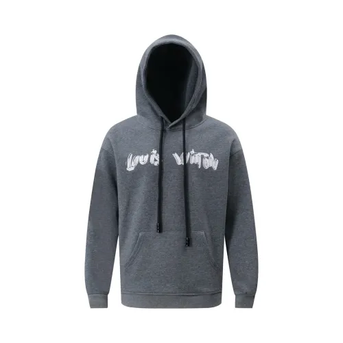 Louis Vuitton Couple High Street Logo Printed Casual Hoodie
