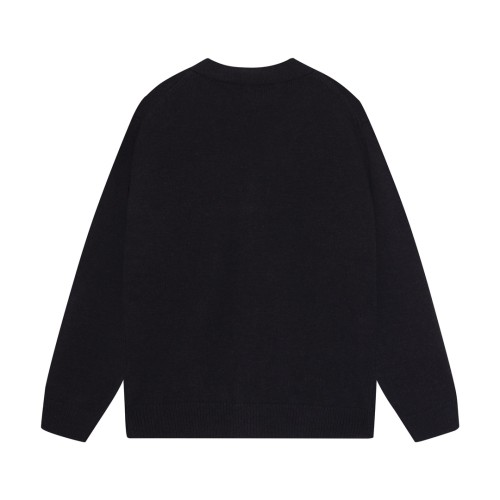 Amiri Fashion Logo Jacquard tassel V-neck cardigan sweater