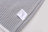 Dior Classic Letter Embroidered Logo Round Neck Wool Sweater