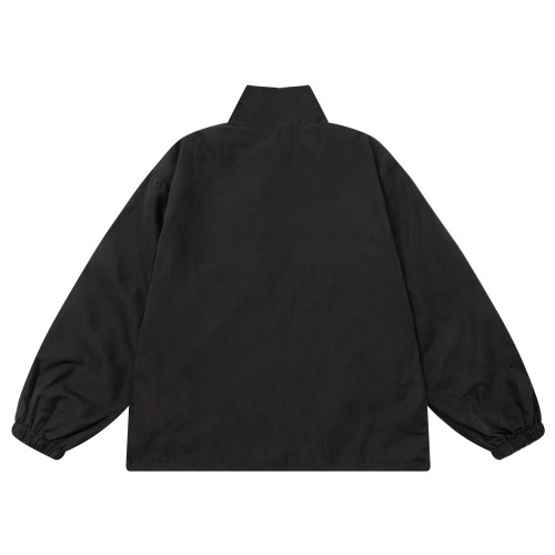 Prada Classic Triangle Logo Multi Zipper Stand Up Collar Flying Jacket