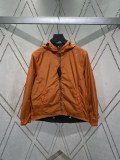 Prada New Triangle Logo Re Nylon Double Sided Hooded Jacket
