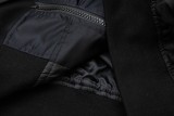 Balenciaga Classic Letter Logo Print Oversize Zipper Flight Jacket