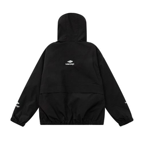 Balenciaga 3b Embroidered Charge Jacket Coat