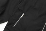 Prada Classic Triangle Logo Multi Zipper Stand Up Collar Flying Jacket