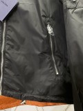 Prada New Triangle Logo Re Nylon Double Sided Hooded Jacket