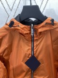 Prada New Triangle Logo Re Nylon Double Sided Hooded Jacket