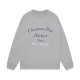 Dior Classic Letter Embroidered Logo Round Neck Wool Sweater