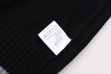 Dior Classic Letter Embroidered Logo Round Neck Wool Sweater