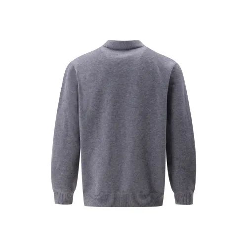 Gucci Unisex Double G Logo Casual Wool Cardigan