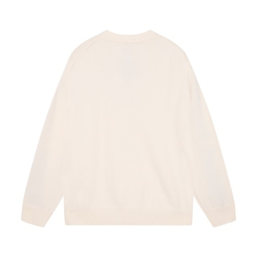 Amiri Fashion Logo Jacquard tassel V-neck cardigan sweater