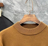Prada Unisex Classic Triangle Logo Wool Half High Collar Sweater