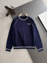Louis Vuitton New Embroidered Logo Casual Round Neck Sweater