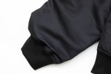 Balenciaga Classic Letter Logo Print Oversize Zipper Flight Jacket