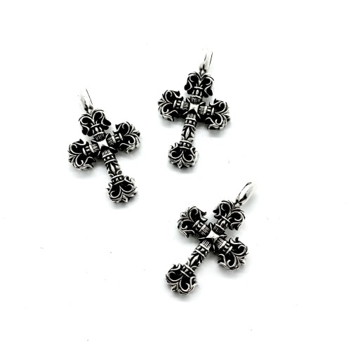 Chrome Hearts Fashion Classic Mini Flame Cross Necklace