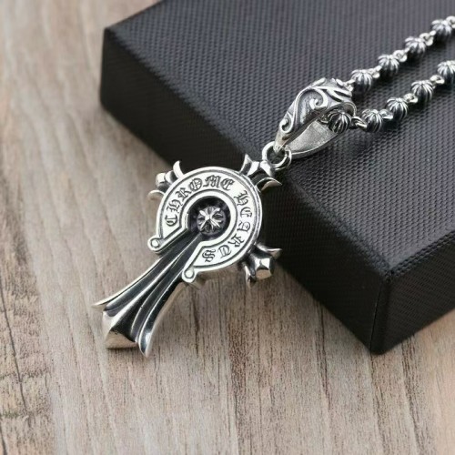 Chrome Hearts Retro Big Cross Necklace Couple Rock Punk Necklace