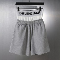 Balenciaga Couple Splicing Fake Two Embroidered Shorts