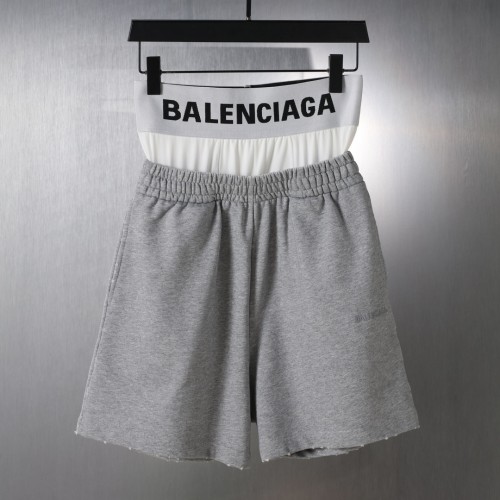 Balenciaga Couple Splicing Fake Two Embroidered Shorts