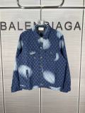 Louis Vuitton New Laundry Gradient Vintage Denim Coat Full Logo Rascal Jacket Coat