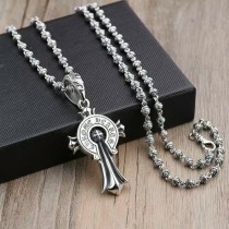 Chrome Hearts Retro Big Cross Necklace Couple Rock Punk Necklace