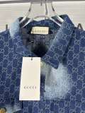 Louis Vuitton New Laundry Gradient Vintage Denim Coat Full Logo Rascal Jacket Coat