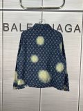 Louis Vuitton New Laundry Gradient Vintage Denim Coat Full Logo Rascal Jacket Coat