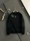 Prada Fashion Splicing Letter Logo Embroidered Round Neck Sweatshirt