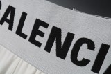 Balenciaga Couple Splicing Fake Two Embroidered Shorts
