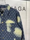 Louis Vuitton New Laundry Gradient Vintage Denim Coat Full Logo Rascal Jacket Coat