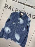 Louis Vuitton New Laundry Gradient Vintage Denim Coat Full Logo Rascal Jacket Coat