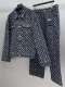 Louis Vuitton Classic Logo Jacquard Skateboarding Denim Jacket Set