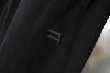 Balenciaga Couple Checkered Button Splicing Fake Two Embroidered Casual Pants