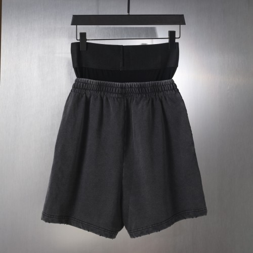 Balenciaga Couple Splicing Fake Two Embroidered Shorts