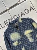 Louis Vuitton New Laundry Gradient Vintage Denim Coat Full Logo Rascal Jacket Coat
