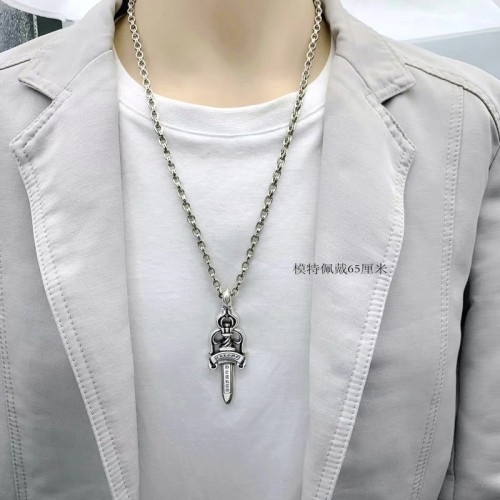 Chrome Hearts Retro Couple Large Sword Pendant Sweater Chain