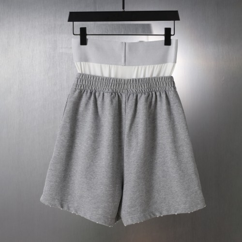 Balenciaga Couple Splicing Fake Two Embroidered Shorts