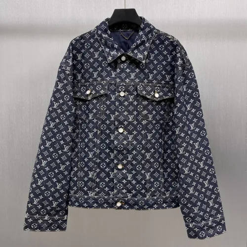 Louis Vuitton Classic Logo Jacquard Skateboarding Denim Jacket Set