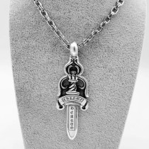 Chrome Hearts Retro Couple Large Sword Pendant Sweater Chain